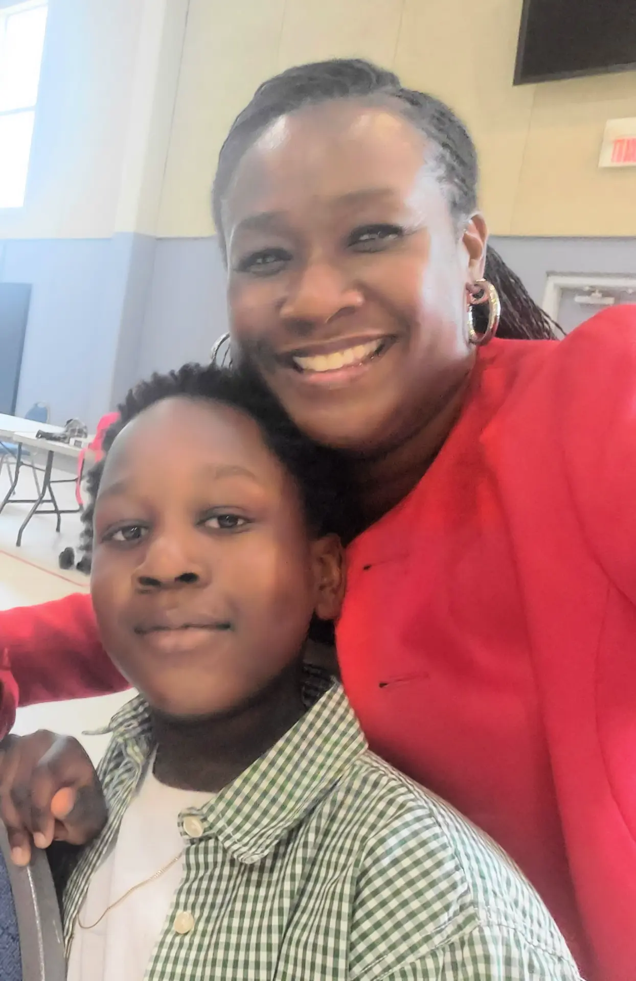 Avery Jones and his mother, Michelle Jones
